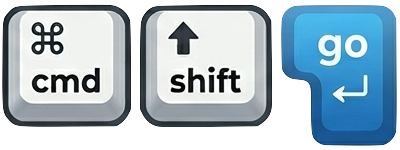 CMD+Shift+Go