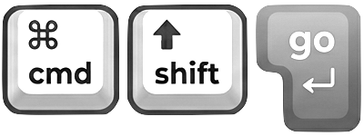 CMD+Shift+Go